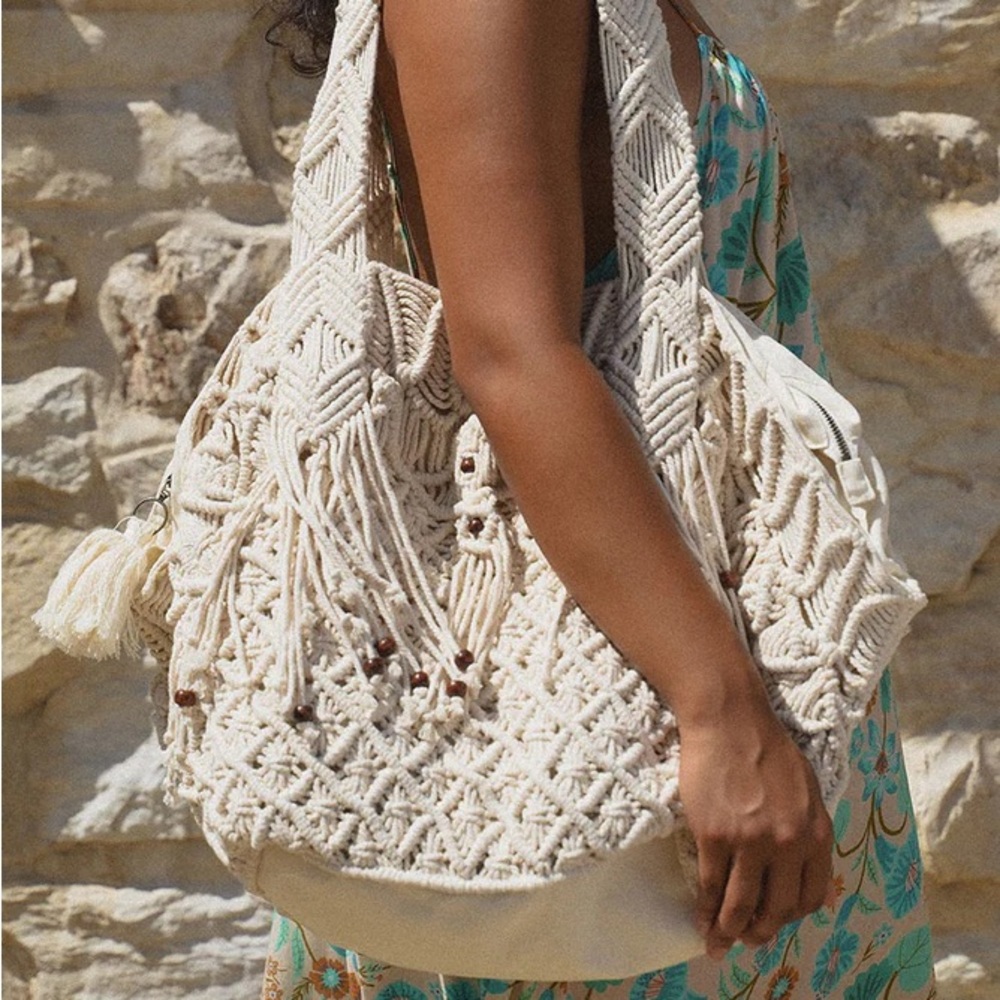 NWTS SPELL SISTER HONEY MACRAME BAG - Picture 5 of 5